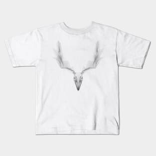 Wireframe Deer - Black Kids T-Shirt